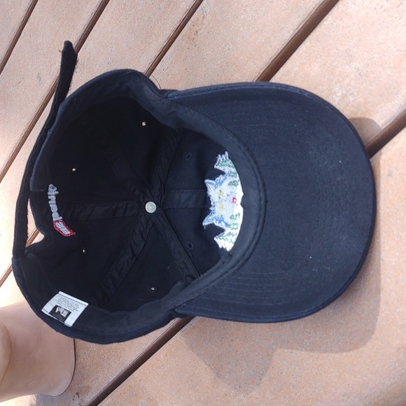 NBA Minnesota Timberwolves US Bank Embroidered Strap-on Cap Hat Black Blue - Picture 7 of 10